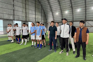 Жастар орталығы қызметкерлері арасында кіші футболдан турнир өтті