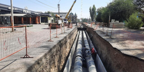 Таразда екі жылу магистралі қайта жаңғыртылуда