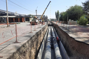 Таразда екі жылу магистралі қайта жаңғыртылуда