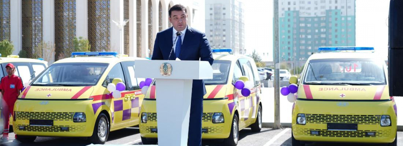 Түркістан облысында 60 жаңа жедел-жәрдем көлігі қызметке кірісті