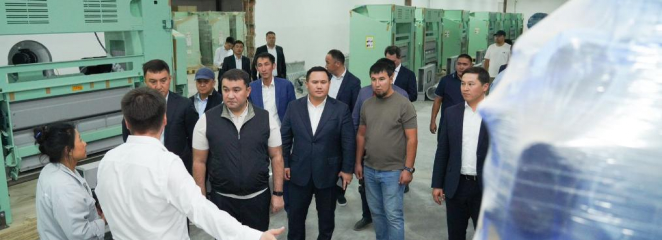 Түркістанда ірі тоқыма кластері іске қосылуда