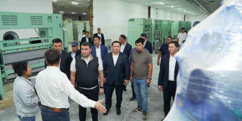 Түркістанда ірі тоқыма кластері іске қосылуда