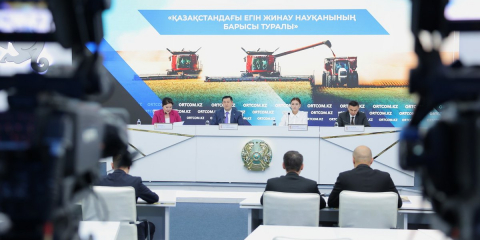 Аумағы 12 млн гектардан асатын бидай алқаптары жиналды