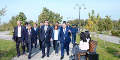 Түркістан қаласында «Парасат» саябағы пайдалануға берілді