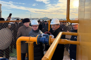 Оймауыт ауылына газ берілді