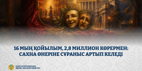 16 мың қойылым және 2,8 миллион көрермен: Қазақстан театрларына қызығушылық артып келеді