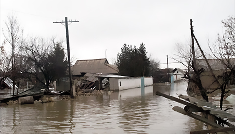 Казахстан  под натиском  наводнений:  появятся новые водоемы