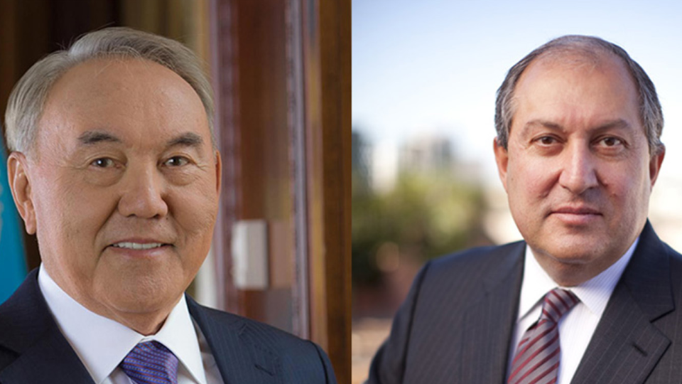Назарбаев Армения Президентімен саяси дағдарыс мәселесін талқылады