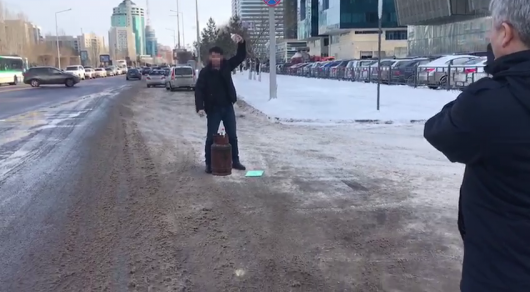 Астанада ер адам газ баллонын жармақшы болды